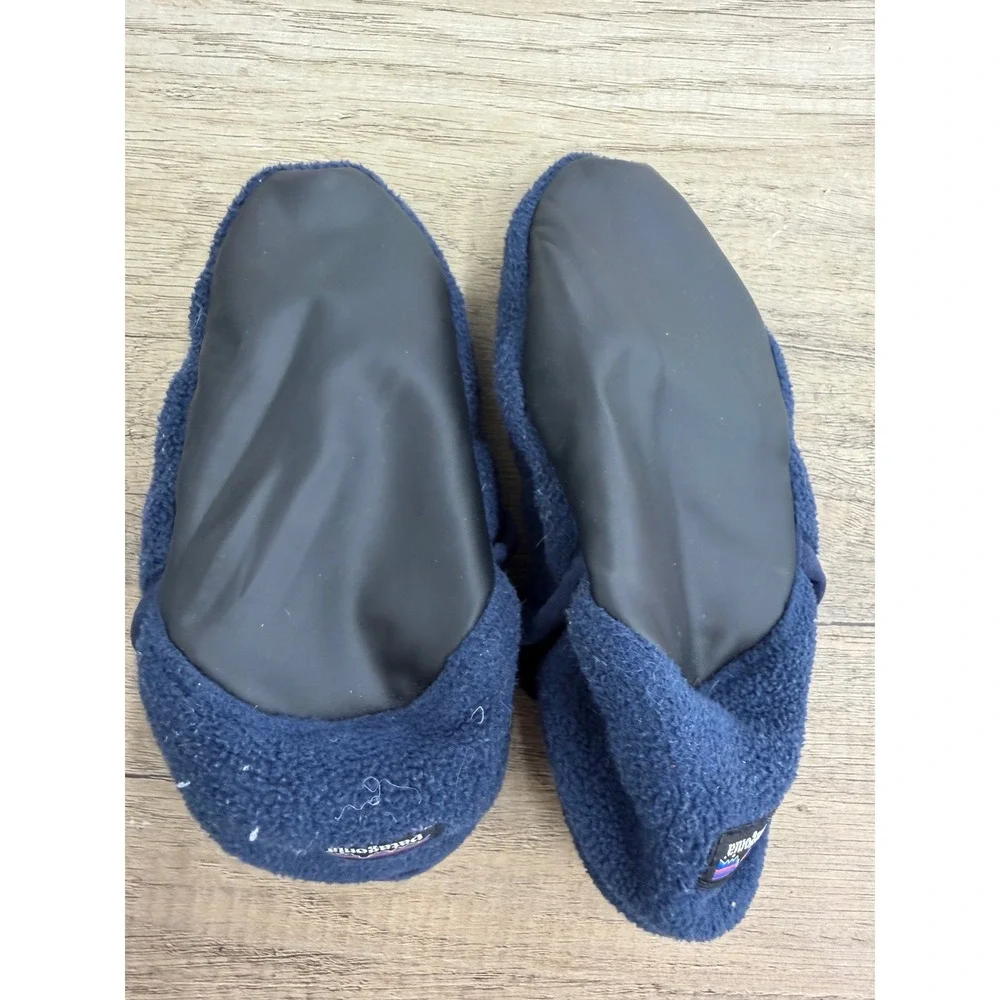 Patagonia Synchilla Fleece Baby Booties Navy Blue 12-24M